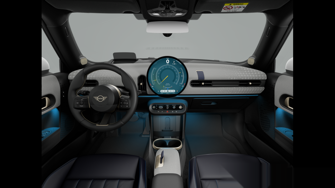 Interior of BMW MINI Cooper C (F66), VIN WMW12GD0X02W79343