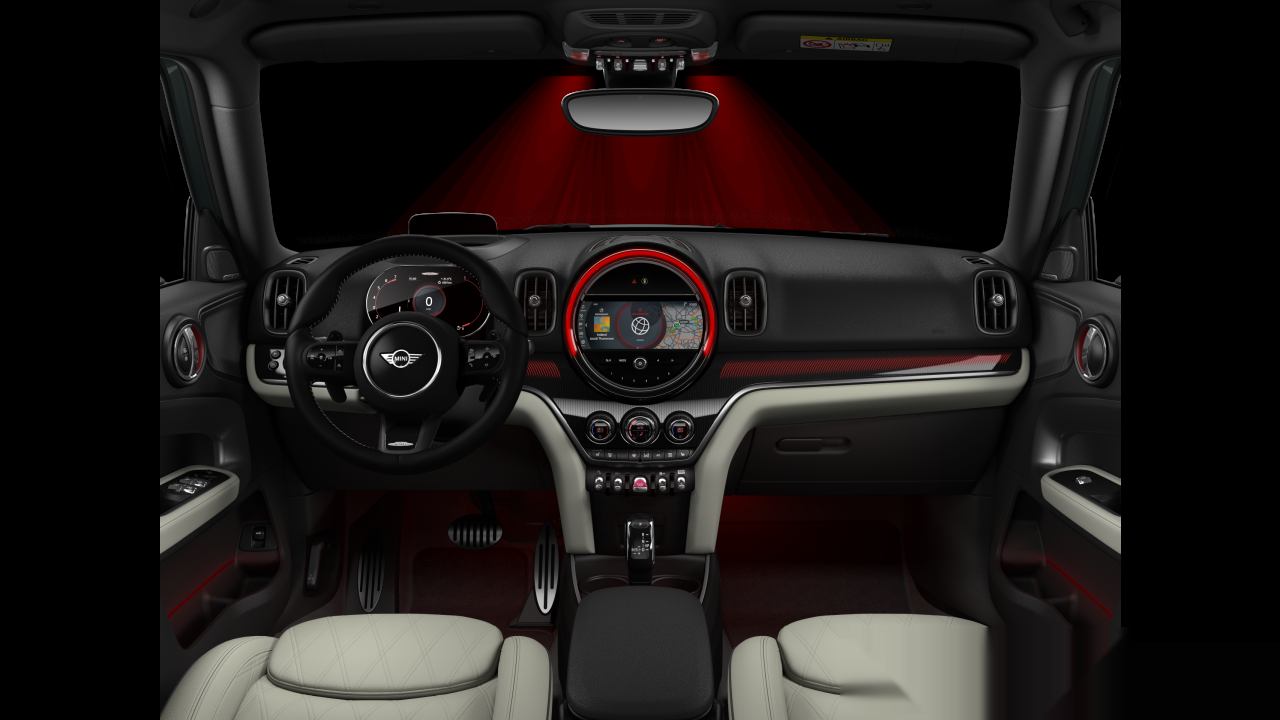 Interior of BMW MINI John Cooper Works ALL4 (F60 (MUE)), VIN WMW32BS0103N31638