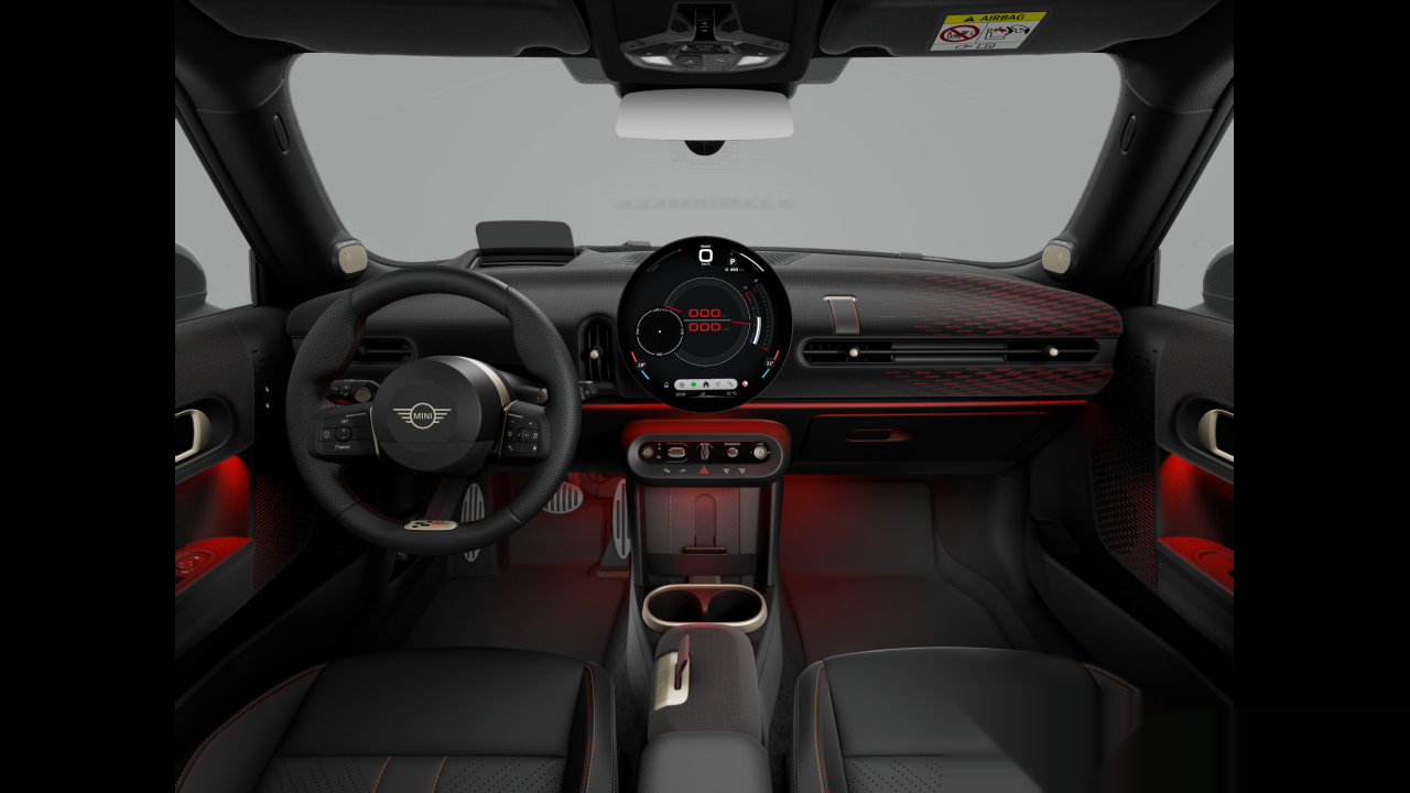Interior of BMW MINI John Cooper Works (F66), VIN WMW32GD0902W90455