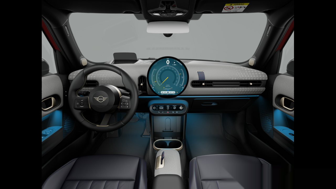 Interior of BMW MINI Cooper S (F65), VIN WMW52GD0602W74996