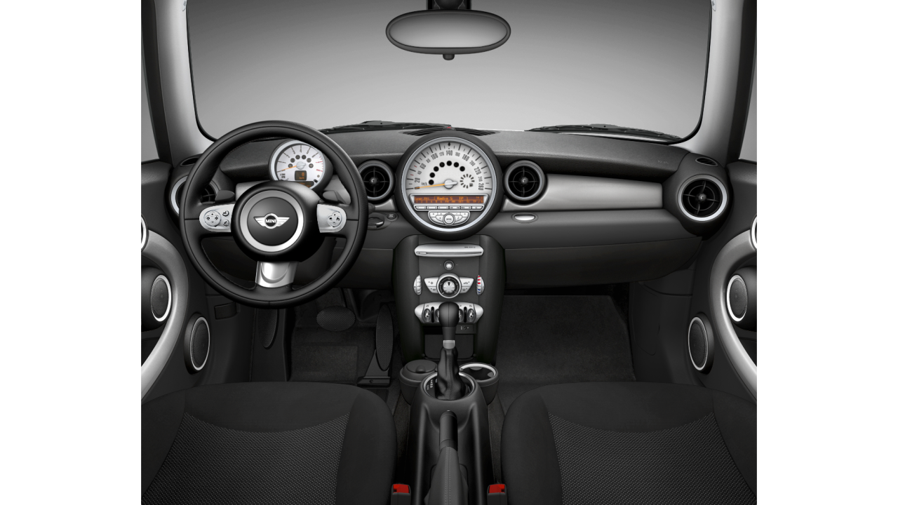 Interior of BMW MINI Cooper (R56), VIN WMWMF32070TW26266