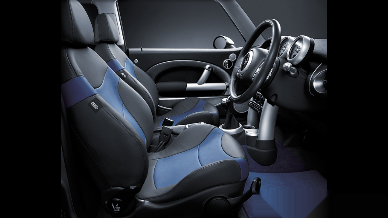Interior of BMW MINI COOPER S (R53), VIN WMWRE32050TC66216