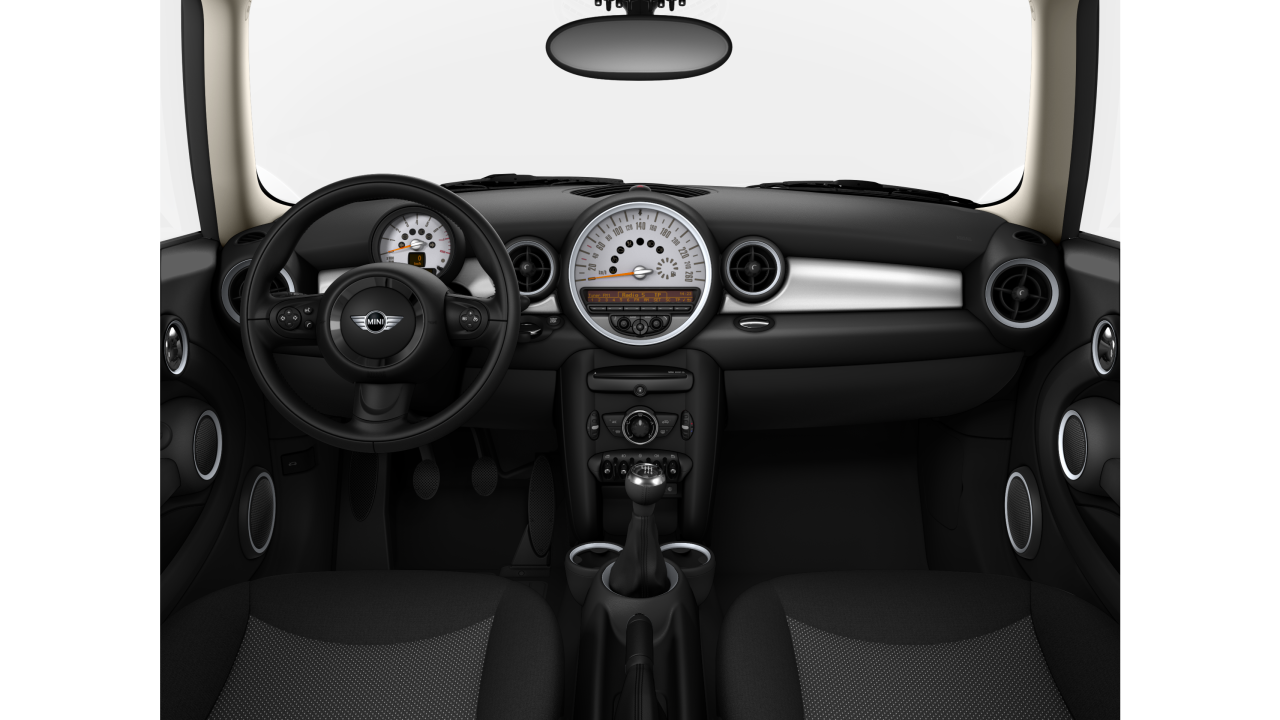 Interior of BMW MINI One (R56 (MUE)), VIN WMWSR32040T343225