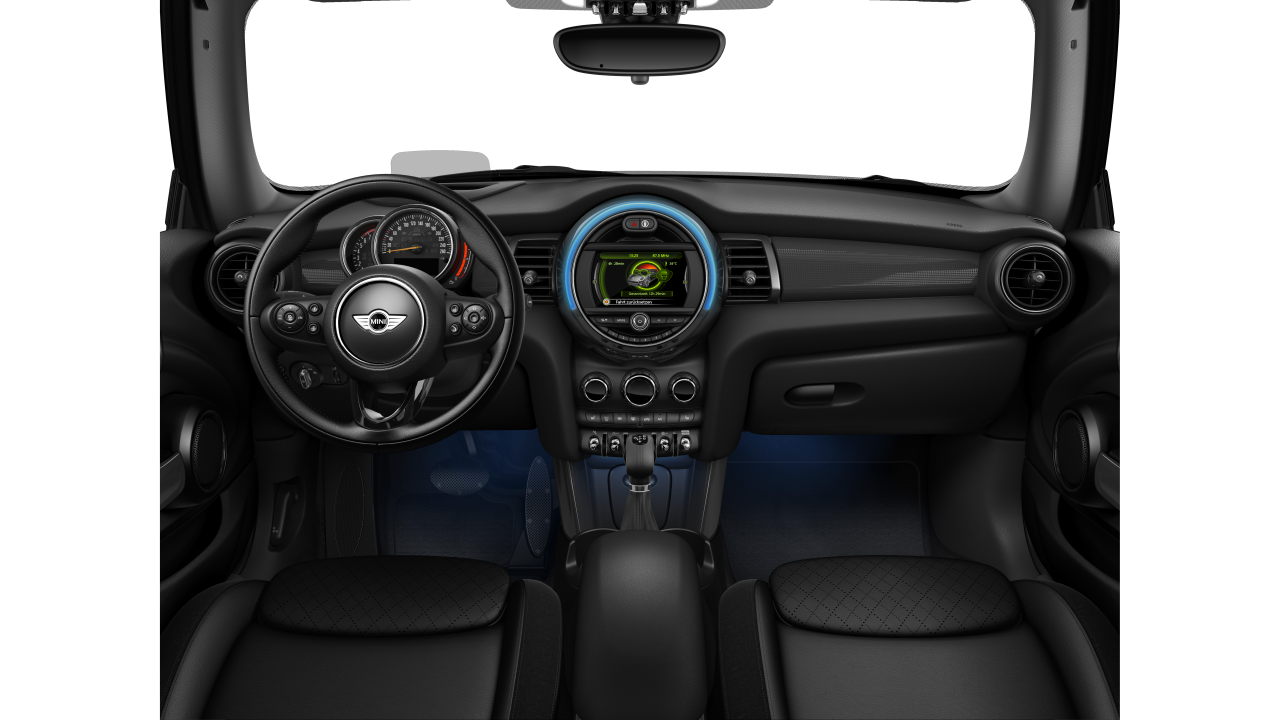 Interior of BMW MINI Cooper (F57), VIN WMWWG320803D11324