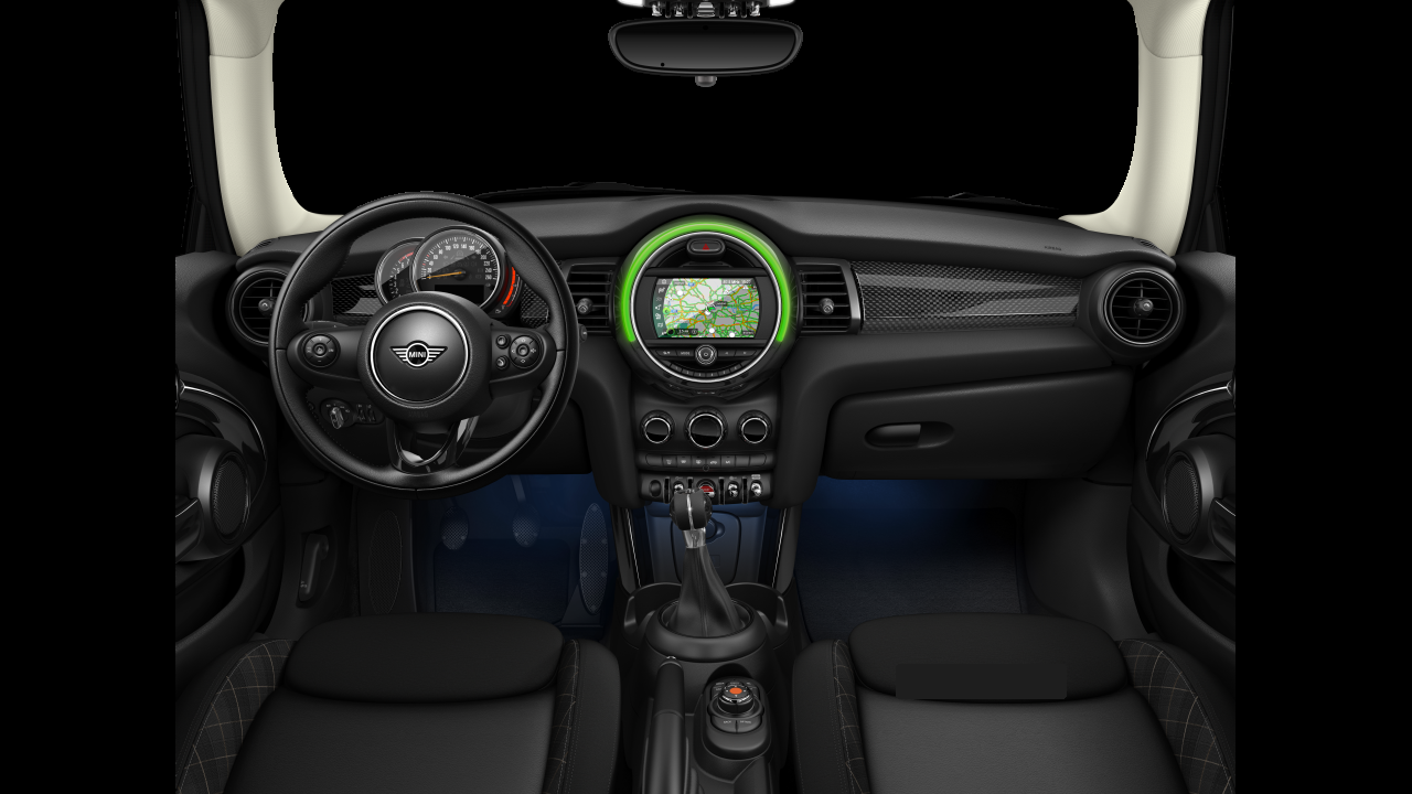 Interior of BMW MINI Cooper S (F56), VIN WMWXR52040TM86497