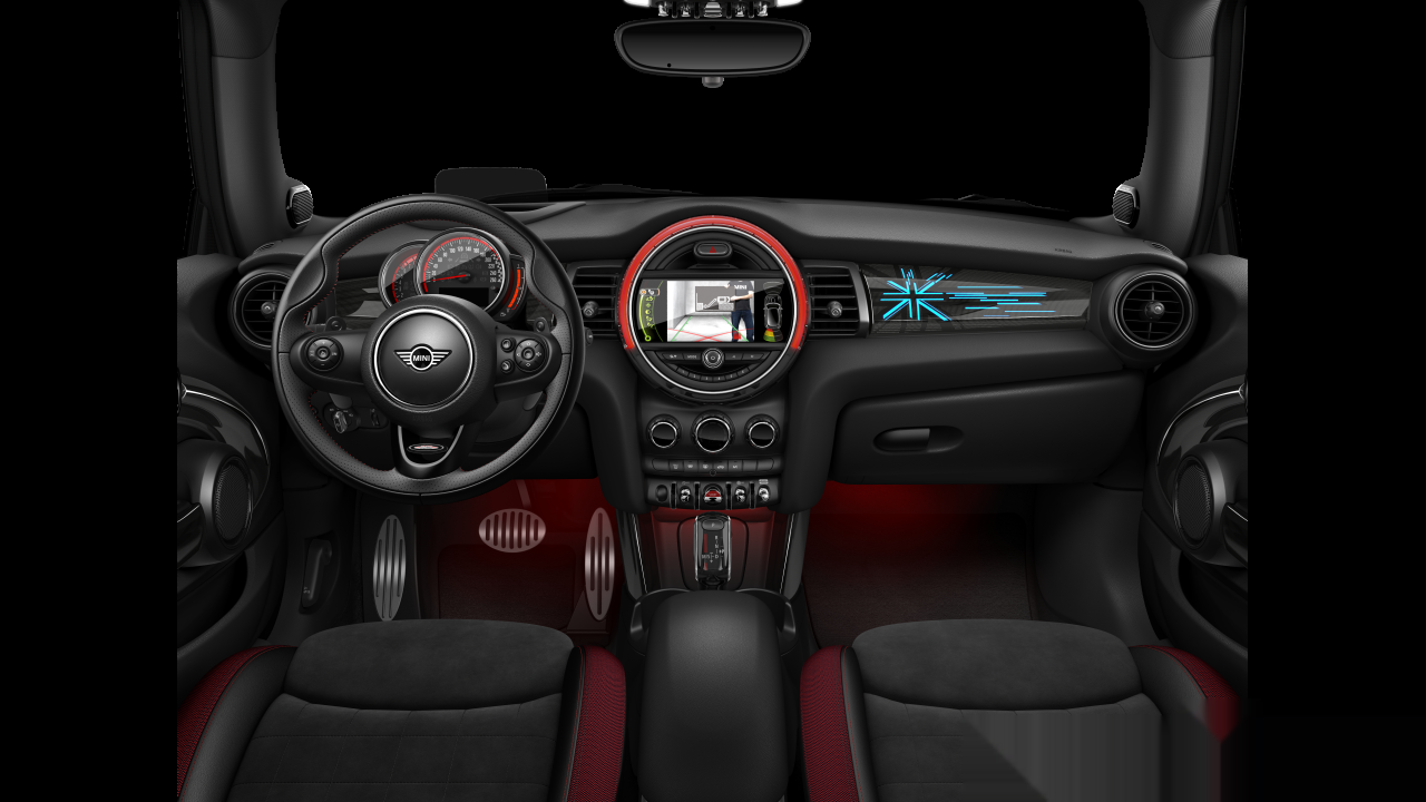 Interior of BMW MINI John Cooper Works (F56), VIN WMWXR9105KTF04746