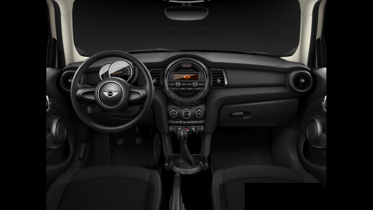 Interior of BMW MINI One (F55), VIN WMWXS120602C83455
