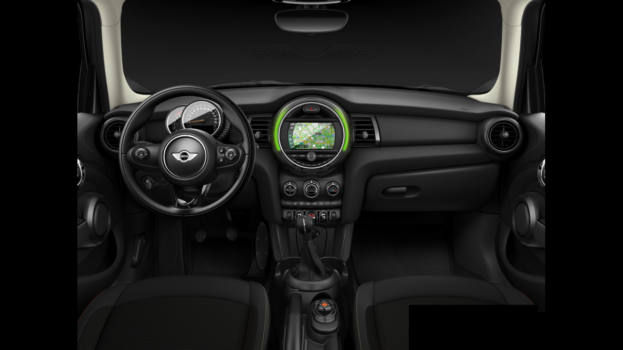 Interior of BMW MINI One D (F55), VIN WMWXT110302B85093
