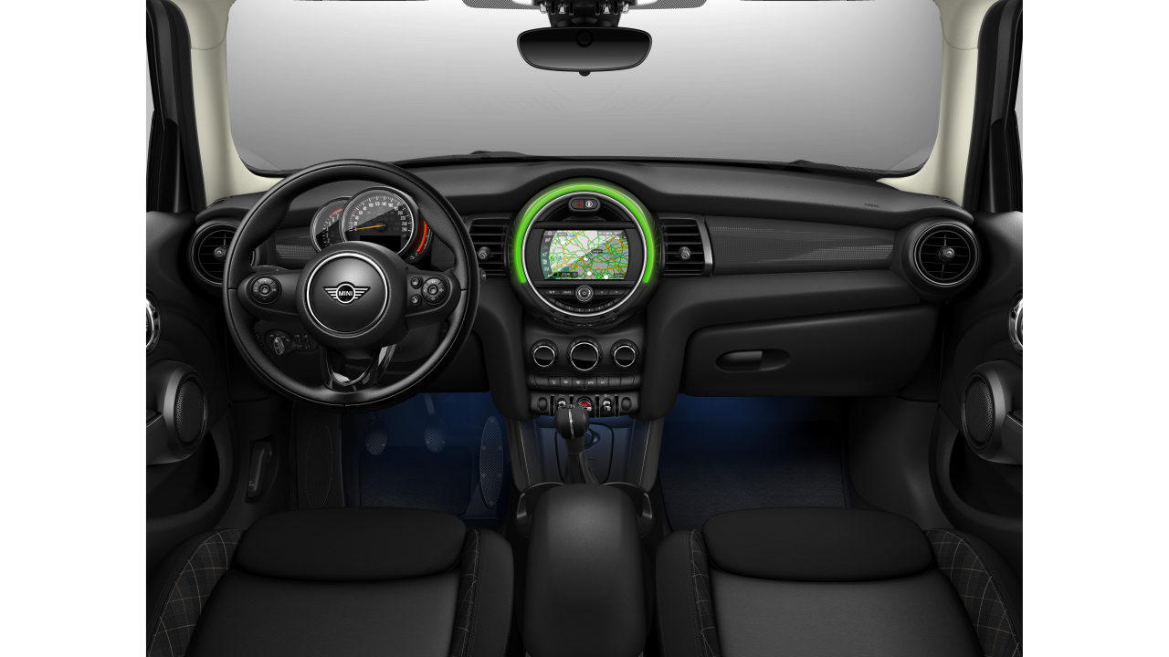 Interior of BMW MINI Cooper (F55), VIN WMWXU72060TN42787