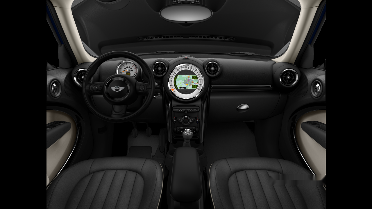 Interior of BMW MINI Cooper D (R60), VIN WMWZD32060WN78348